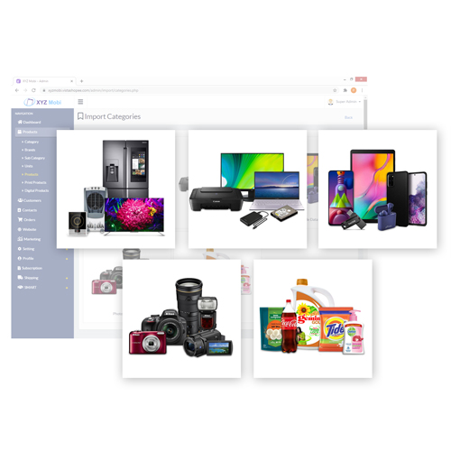 Upload Product Image easily from Ready Product Library with VistaShopee