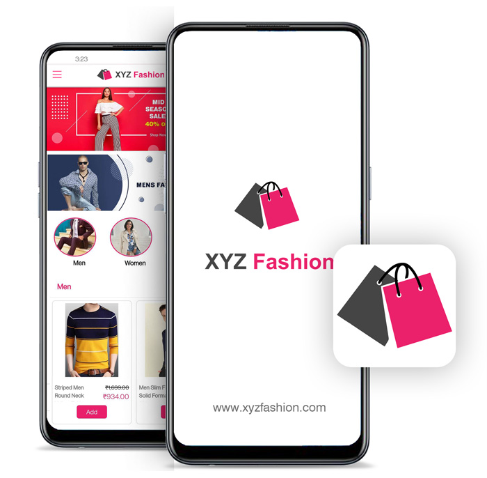 XYZ Fashion Mobile App by VistaShopee - Best Ecomerce Platform