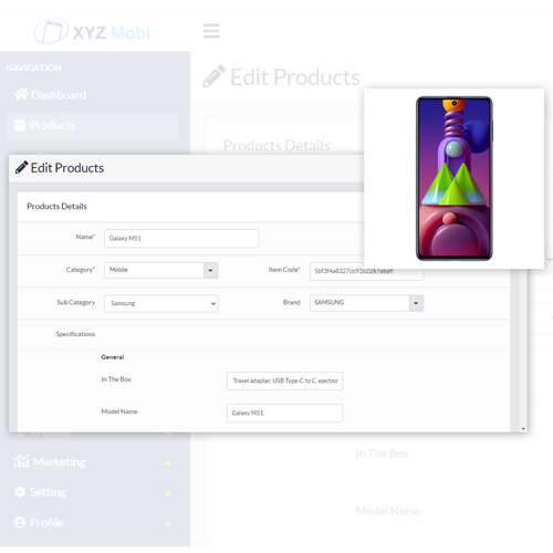 Easily edit products from Admin Panel with VistaShopee - Best Ecommerce Platform
